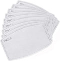 Adult PM2.5 Activated Carbon Filter Insert 5 Layers Replacement Anti Haze Face Filter Paper (20 Pieces)