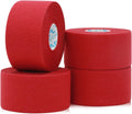 OK TAPE Athletic Sports Tape（4 Packs) - 45ft Per Roll Very Strong Tape for Athlete & Sport Trainers & First Aid Injury Wrap, Perfect for Fingers Ankles Wrist on Bat, Hockey Stick - Red