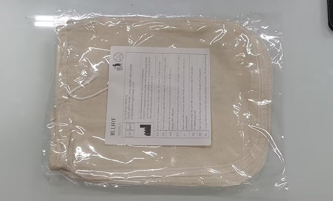 4 Pack Cotton Nut Milk Bag 8 × 6 Inches Fine Mesh Cheese Cloth Multiple Usage Reusable Food Strainer Professional Cold Brew Filter for Straining Juice Coffee Yogurt Tea (Cotton, 8×6 In)