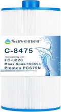 Spa Filter Compatible with PCS75N, Maax Spas, 100594, C-8475, FC-3320 hot tub Cartridge Filter, 75sq.ft, 1 Pack