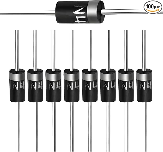 Chanzon 1N4004 Rectifier Diode 1A 400V DO-41 Axial 4004 IN4004 1 Amp 400 Volt by Chanzon