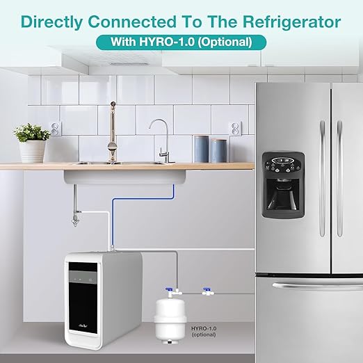 SimPure Q3-600 UV Reverse Osmosis System, 600 GPD 8 Stage Under Sink Electric RO Water Filtration, 2:1 Pure to Drain, TDS Display, Filter Reminder, Reduce 98% TDS, USA Tech, NSF/ANSI 58 Certified, FCC