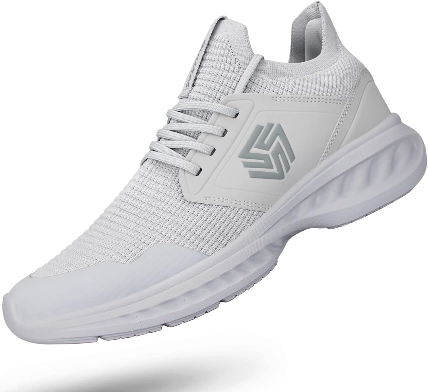 Mens Slip On Walking Shoes Non Slip Running Shoes Breathable Workout Shoes Lightweight Gym Sneakers