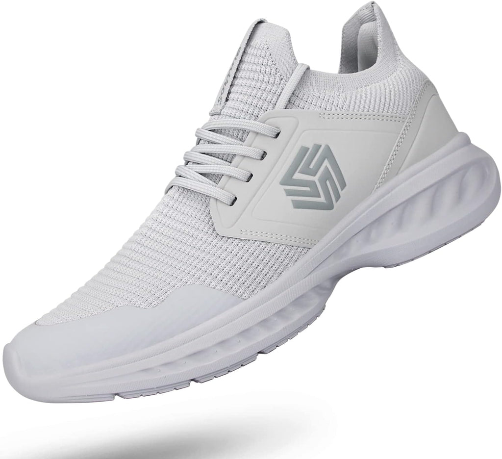 Mens Slip On Walking Shoes Non Slip Running Shoes Breathable Workout Shoes Lightweight Gym Sneakers