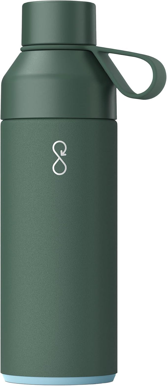Ocean Bottle - Recycled Stainless Steel Water Bottle - Eco-Friendly & Reusable (Forest Green, 34 oz)