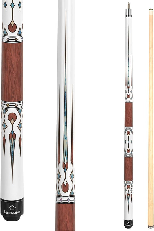 HomeSeason Pool Cue Stick 57" Billiard Cue Sticks Professional Low Deflection Pool Sticks-FlexoryFit