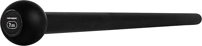 Retrospec Revolve Steel Macebell for Strength Training, Rehabilitation, Stretching, Conditioning and Rotational Training - 5, 7, 10, 15, 20, 30lb Options for Women & Men-FlexoryFit