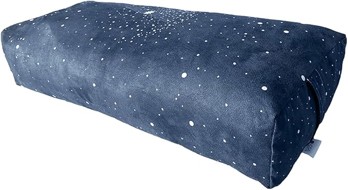 YOGA DESIGN LAB | The Yoga Bolster | Comfortable, Supportive Eco-Friendly Luxury Yoga Cushion | Recycled Plastic Bottle Microfiber | Natural Cotton, Foam Filling (Celestial)-FlexoryFit
