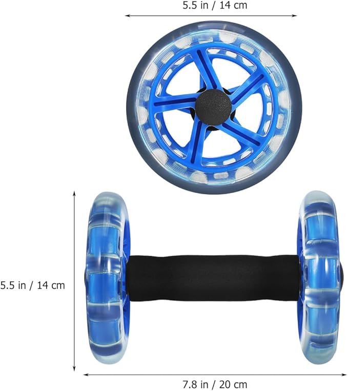 Kisangel Exercise Roller Weight Loss Equipment Exercise Abdominal Roller Ab Exercise Roller Hand Weights Dumbbell Yellow Fitness Exercise Device Fitness Wheel Wire Wheel-FlexoryFit