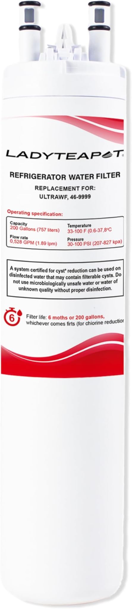 Filter Replacement Water, Compatible with Frigidaire ULTRAWF, Pure Source Ultra, Kenmore 9999, 469999, 46-9999, A0094E28261, Height 11 inches (1-Pack)