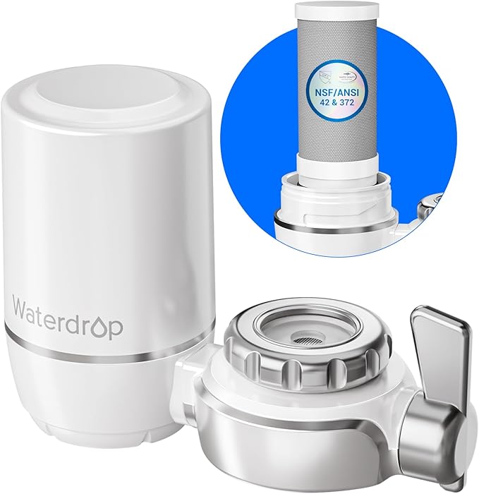 Waterdrop FC-01 Water Filter for Sink Faucet, NSF Certified Sink Water Filter by Waterdrop