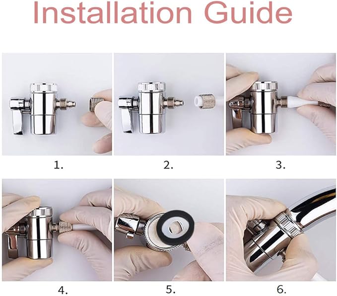 Faucet Diverter Valve with Aerator M22 Female Thread, Faucet Adapter for Tubing,Faucet Connector for Water Diversion,Faucet Tap for Countertop water Filter (Fits Single Way 3/8" OD Tubing)