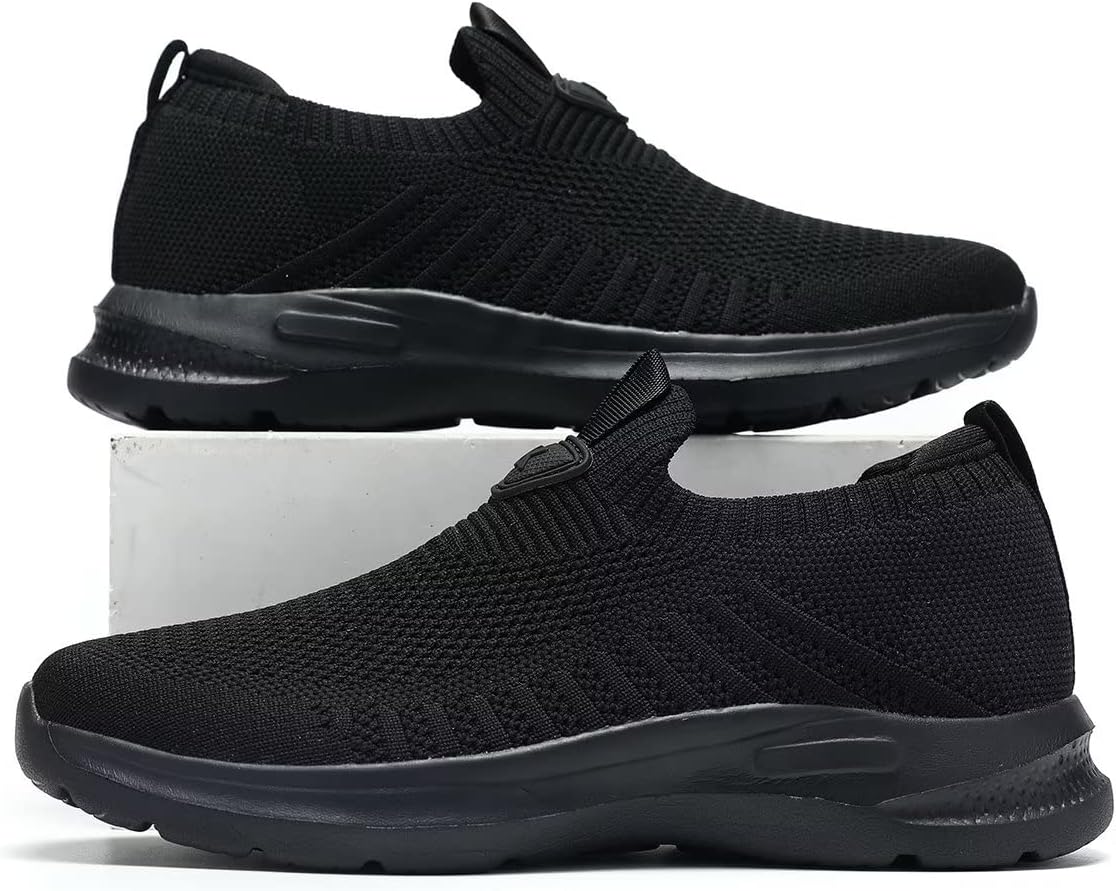 Mens Walking Shoes Lightweight Breathe Mesh Running Shoes Slip On Fashion Tennis Sneakers Comfort Gym Workout Zapatos de Hombre