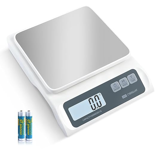 13lb/0.1g Precision Digital Food Scale - Meal Prep Kitchen Baking & Espresso Coffee - Gram Scale with Stainless Steel Platform & LCD Display-FlexoryFit