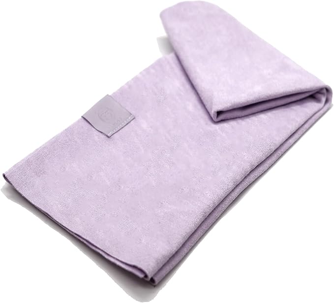 Eunzel 2 Pack Hot Yoga Hand Towel, Super Absorbent Suede Sweat Towel for Hot Yoga, Pilates and Workout 16" x 26.5",Taro Purple-FlexoryFit