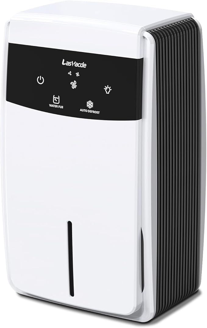 Dehumidifier with Drain Hose for Bathroom, 95 OZ Dehumidifiers for Home Bedroom Basement & RV with Auto Shut-off, Aromatherapy