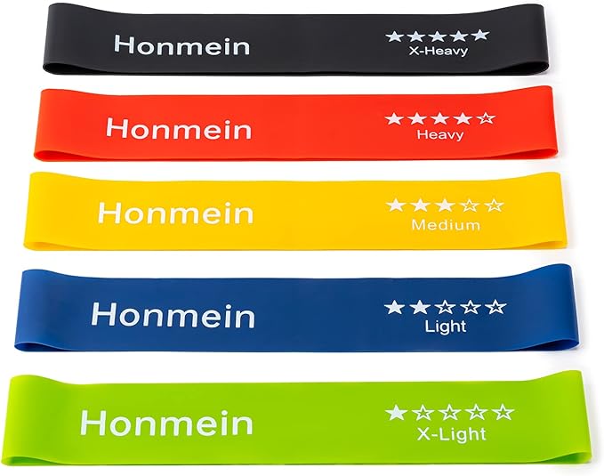 Resistance Bands for Working Out, Exercise Bands with 5 Resistance Levels Fit for Home Fitness, Strength Training, Natural Latex Resistance Band Include Instruction Guide and Carry Bag-FlexoryFit