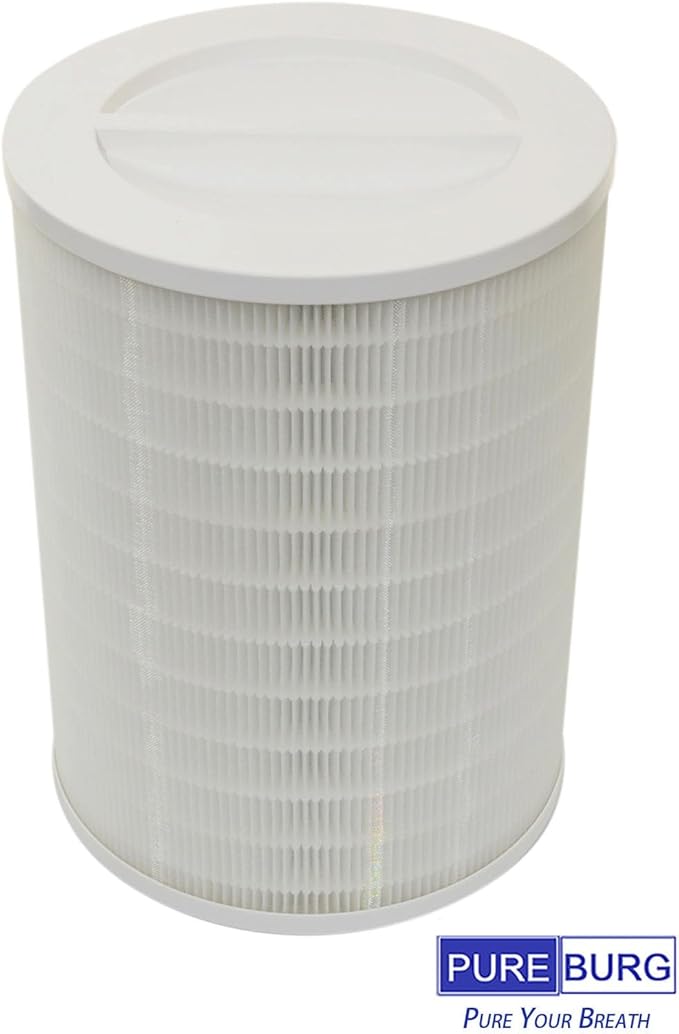 PUREBURG R-M003 Replacement Filter Compatible with RENPHO R-M003 Air Purifier R-M003-F1 R-M003-F2,H13 HEPA Activated Carbon 2-in-1 4-Stage Filtration