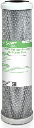 RF-1010 2.5” x 10", 5 Micron, Universal Fit – Reduces 99% of Chlorine, Bad Taste & Odor – Made from 100% High-Purity Coconut Shell Carbon