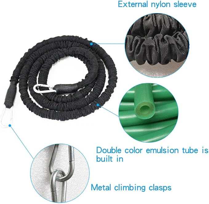 YNXing Resistance Training Rope Explosive Force Bounce Physical Training Resistance Rope Improving Speed, Stamina and Strength-FlexoryFit