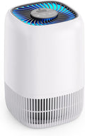 Air Purifiers for Home with H13 True HEPA Filter Up to 1076 Ft² for Pet Hair, Odors, Pollen, Smoke, Compact Air Cleaner with 3 Speeds, Timer, Aroma Quiet 360°Intake Filter, White