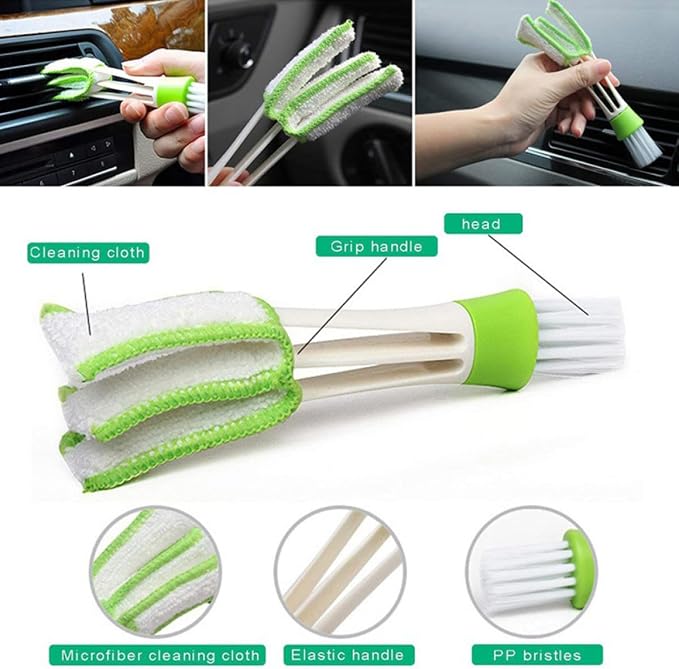 8pcs Window Groove Cleaning Brush Set, Wet and Dry Use Scrubber Brushes - Image 5