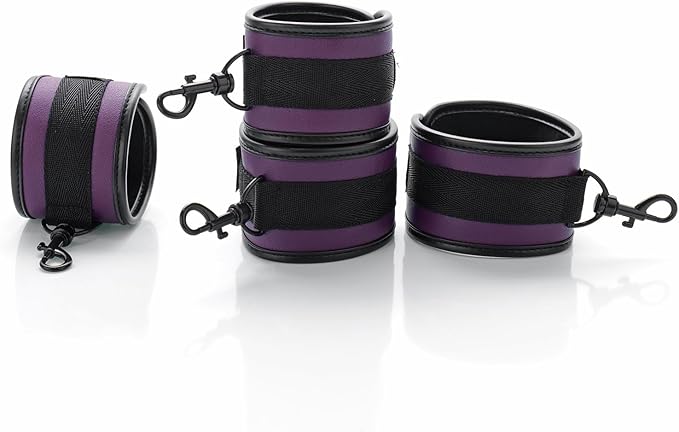 6pcs Black PU Adjustable Straps Sports Training Fitness Gear Home Yoga Set-FlexoryFit