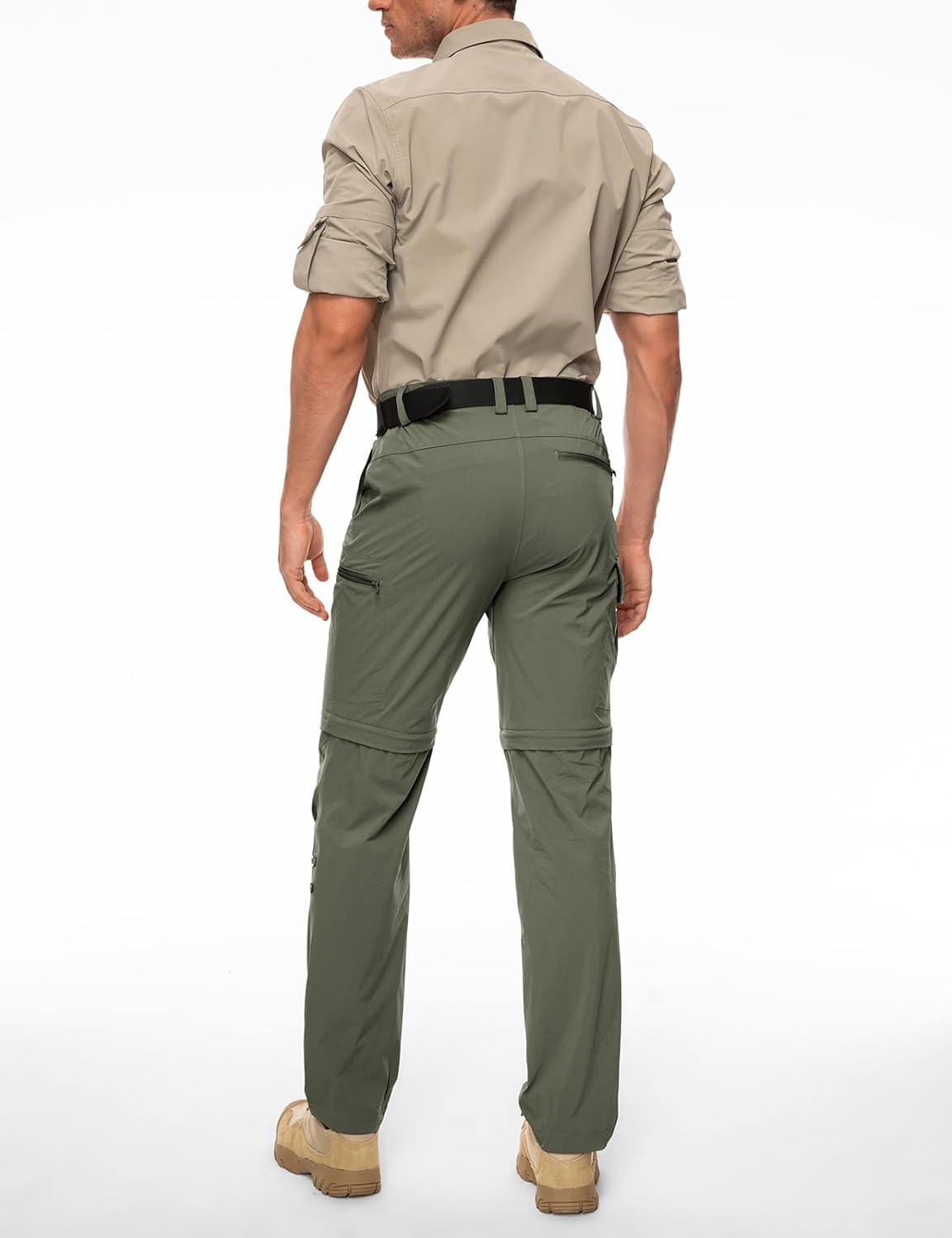Wespornow Men's-Convertible-Hiking-Pants Quick Dry Lightweight Zip Off Breathable Cargo Pants for Outdoor, Fishing, Safari