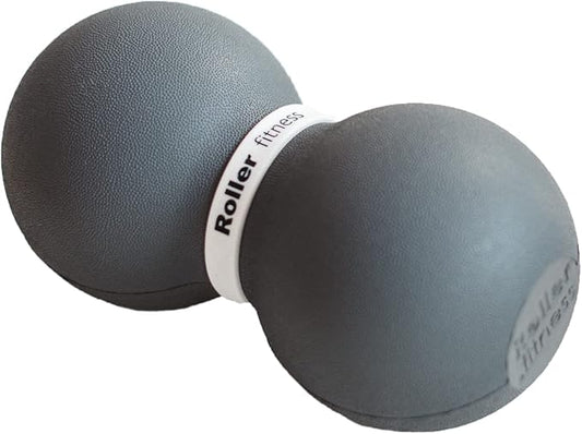 Infinity Roller, Peanut Foam Roller, Large 8-Inch Double Massage Ball Exercise Roller (Gray - Soft)-FlexoryFit