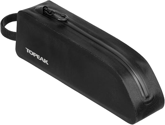 Topeak FastFuel DryBag II (TC3202B) – 0.8L Waterproof Top Tube Bag, TPU Hard Shell, Strap/Bolt-On Mount, Aerodynamic Design, .25 lbs Lightweight, Black