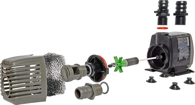 Hydrofarm Active Aqua Submersible Water Pump, 370 GPH