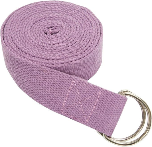 Everyday Yoga Super Strong Strap with Metal D-ring Buckle - Improve Flexibility, Stretching, and Physical Therapy Fitness.-FlexoryFit