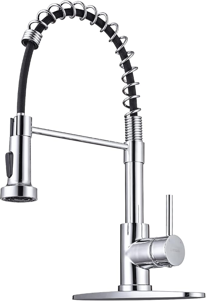 WEWE Chrome Kitchen Faucet, Faucet by WEWE