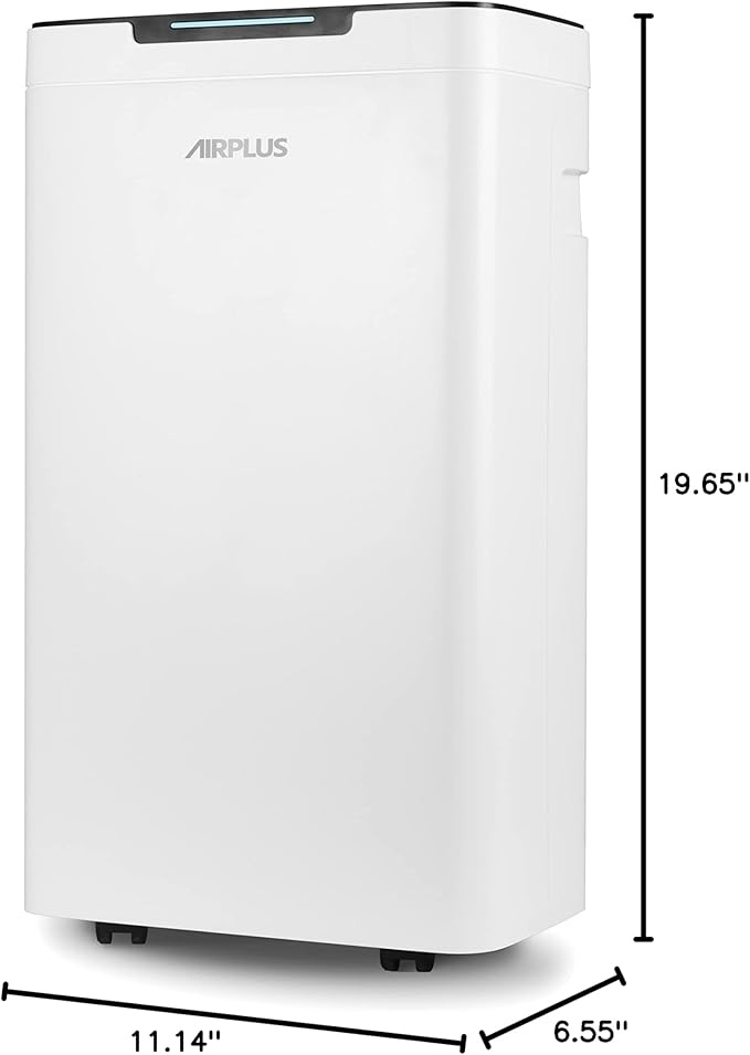 AIRPLUS 1,500 Sq. Ft Dehumidifier for Basement, 30 Pints Powerful Dehumidifier for Home, Large Rooms, Bedrooms, Sufficient Capacity Water Tank with Drain Hose (AP2011N)