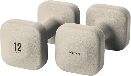 SafeGrip Dumbbells, Anti-Slip, Anti-Roll, Thick Handles, Free Weights, Square Dumbbells for Secure Workouts at Home, Weightlifting, and Personal Training-FlexoryFit