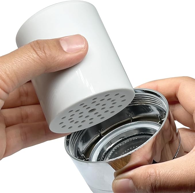 4 Pack 15 Stage Shower Filter Replacement Cartridge, Shower Filter For Hard Water, Universally Compatible With Any Similar Design, Shower Water Softener with High Output