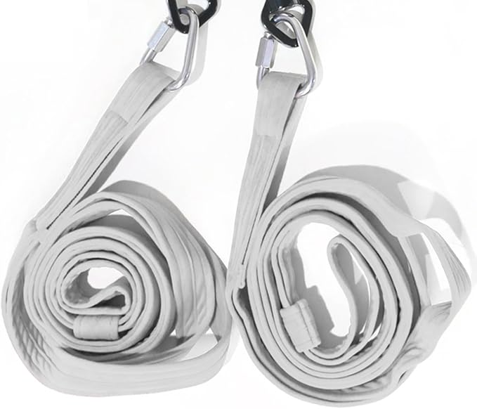 6.6ft 2m Aerial Loops Aerial Straps Ropes Aerial Acrobatics Body Loop Trapeze Circus Apparatuses Equipment Yoga Straps 1 pairs-FlexoryFit