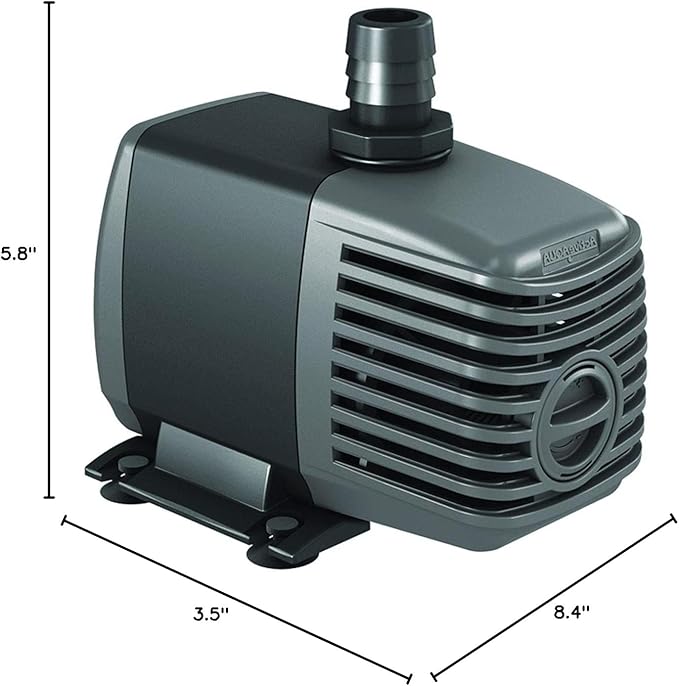 Hydrofarm Active Aqua Submersible Water Pump, 370 GPH