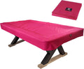 7/8/9FT Heavy Duty 600D Polyester Canvas Billiard Pool Table Cover(7 Colors Available) (Wine Red, 7-Foot)