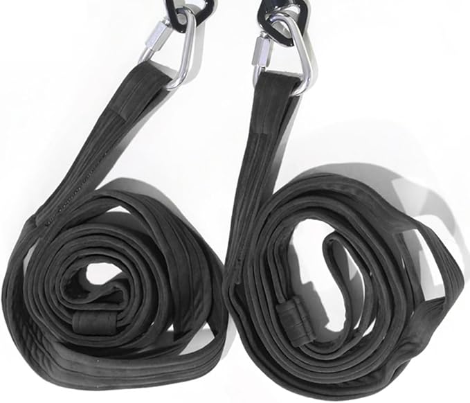 4.9ft (1.5m) Aerial Loops Straps – Professional Aerial Yoga Ropes for Acrobatics, Circus Training & Fitness – Strong Nylon Trapeze Straps for Aerial Silks, Hammock, Dance & Performance Arts-FlexoryFit
