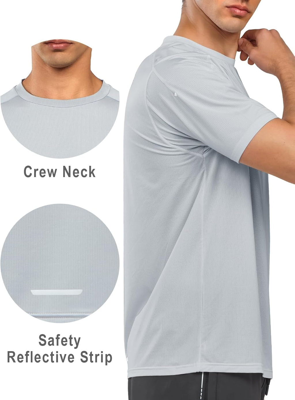 NORTHYARD Men's Athletic Running T-Shirts Quick Dry Workout Shirts Short-Sleeve Sports Gym Tee Tops Performance Activewear