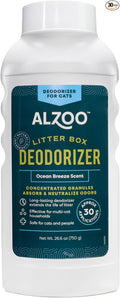 Cat Litter Deodorizer, Concentrated Granules Absorb & Help Neutralize Odors, Mineral-Based Active Ingredients, Up To 30 Uses, Ocean Breeze Scent, 26.6 Oz.