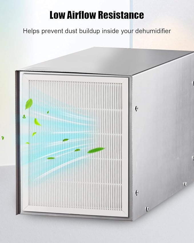 9 x 11 x 1 MERV 13 Replacement Dehumidifier Filter Compatible with Santa Fe Compact70 Ultra70 Element Compact2 UA 65H Dehumidifier Models, 4 Pack High-Efficiency Air Dehumidifier Filters