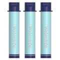 Waterdrop Water Filter Straw, Water Purifier Survival for Camping, Travel, Backpacking and Emergency Preparedness, Water Filtration System Survival, 3 Pack, Light Blue