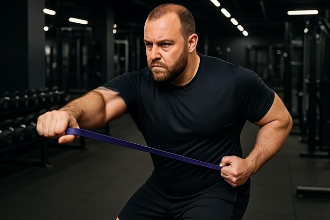 Gym Salvation Resistance Bands Set, 5 Exercise Bands, Black and Military Green Shades-FlexoryFit