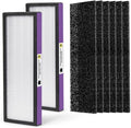 FLT4850PT Air Puri-fier Filter Replacement Filter Compatible with Germ-Guardian Filter B AC4850PT AC4300WPT AC4900 Air Puri-fier, 2 HEPA and 6 Pre-Filter