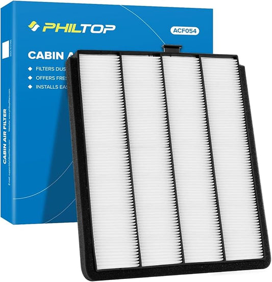 PHILTOP Cabin Air Filter, Replacement for CF8813A, CP813, MDX V6 3.5L(2001-2006), Pilot V6 3.5L(2003-2008), Odyssey V6 3.5L(1999-2004), Premium Cabin Filter with Activated Carbon, Pack of 1