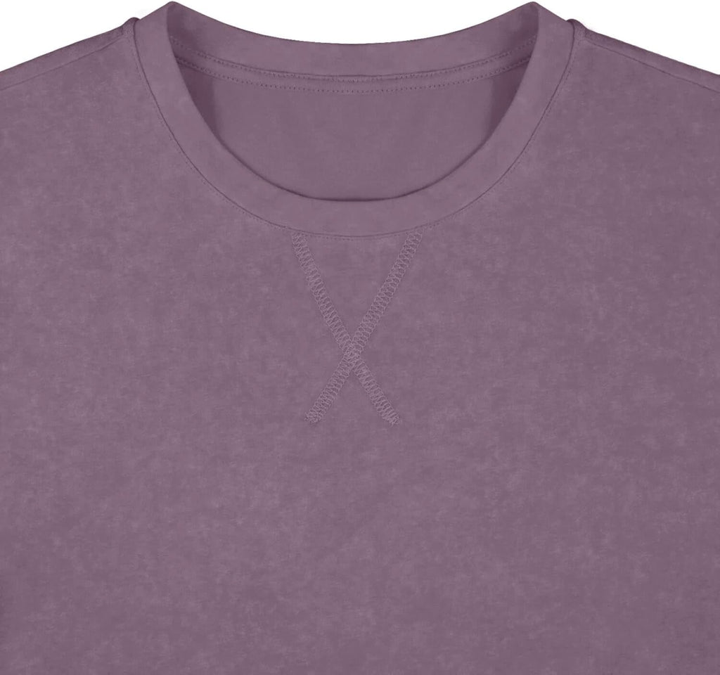 LOGEEYAR Men's Athletic Washed T-Shirts Basic Crew Neck Tees Tops Causal Distressed Cotton T Shirts for Men