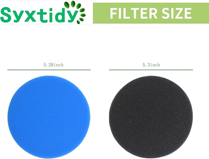 Filter Replacement for BISSELL Febreze Style 1214 Cleanview & PowerGlide Pet,Part 12141, 5 Pack, Blue Foam With Fragrance