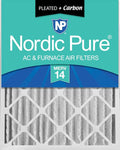 Nordic Pure 16x25x4 Pleated Air Filters MERV 14 Plus Carbon 1 Pack by NordicPure